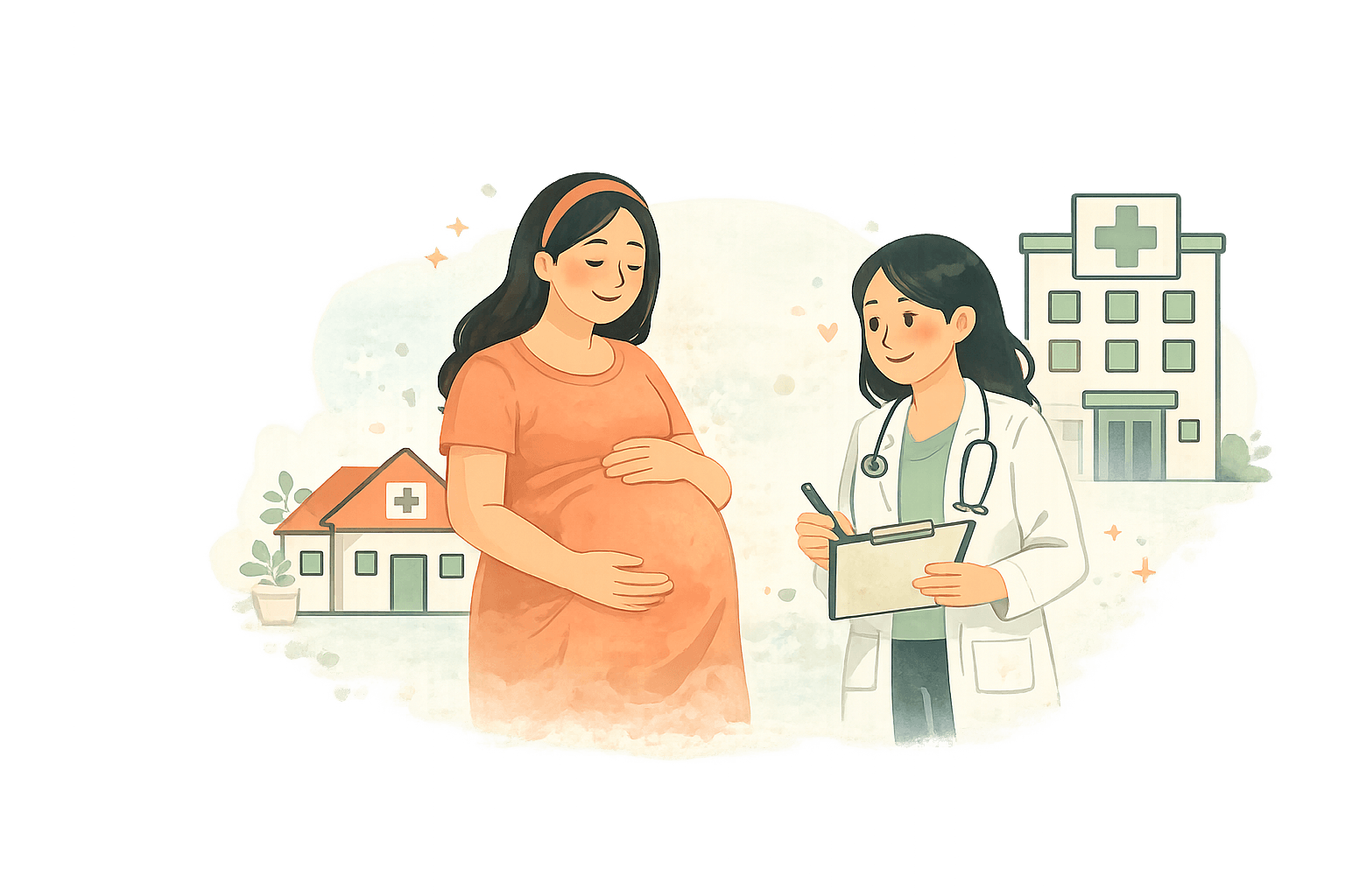Birth facility illustration