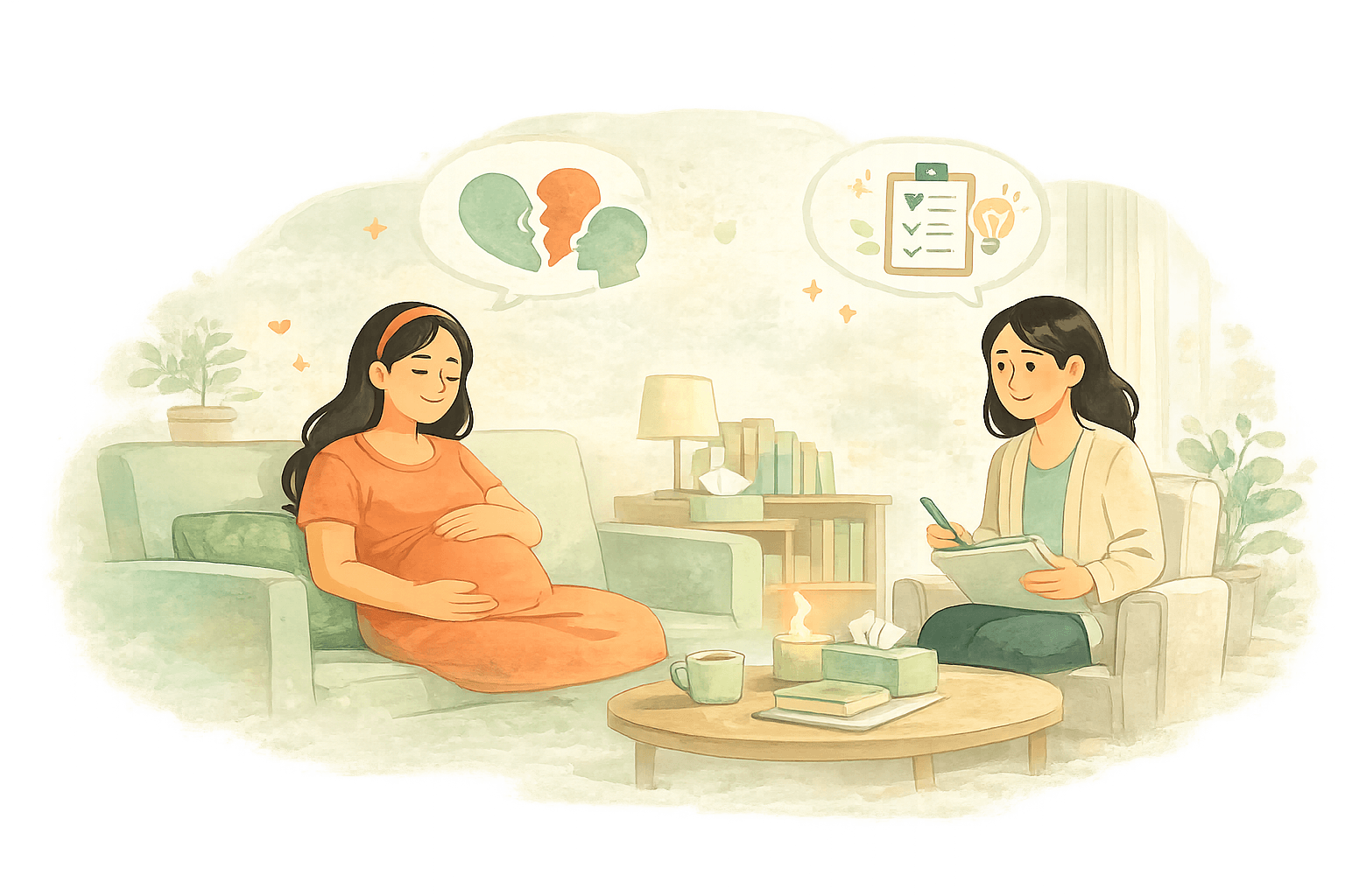 Mental health support illustration